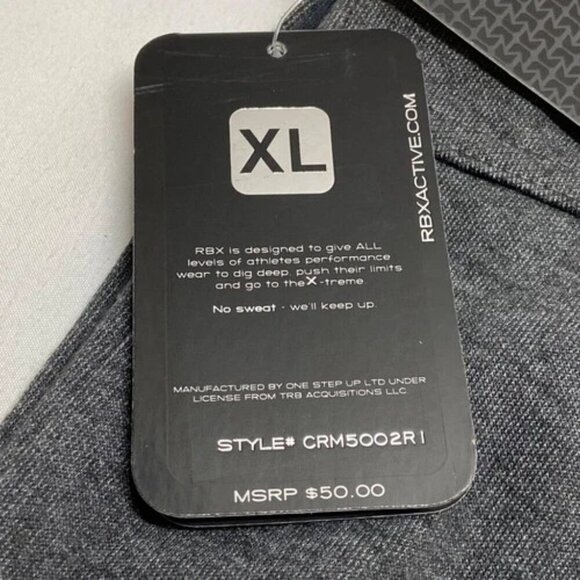 RBX Training Shorts Men's XL 9" Inseam Dark Heather Pockets Live Life Active NWT - Picture 11 of 11